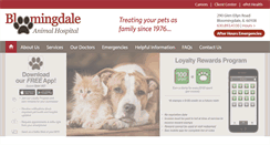 Desktop Screenshot of bloomingdaleanimalhospitalpc.com